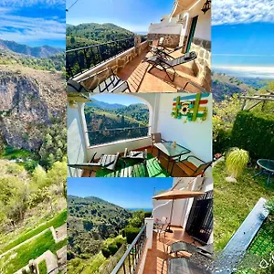Apartamento Axarquia 1, Terraza Privada Con Vistas A La Montaña Rio Y Al Mar, Frigiliana